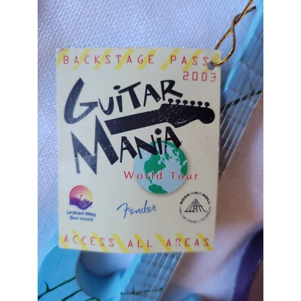 Vtg Guitarmania Collectors Edition Mini Fender Guitar. A Rose By Any Other Name
